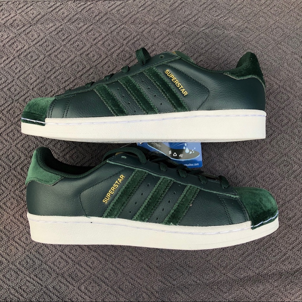 Adidas Superstar Green Suede & Leather